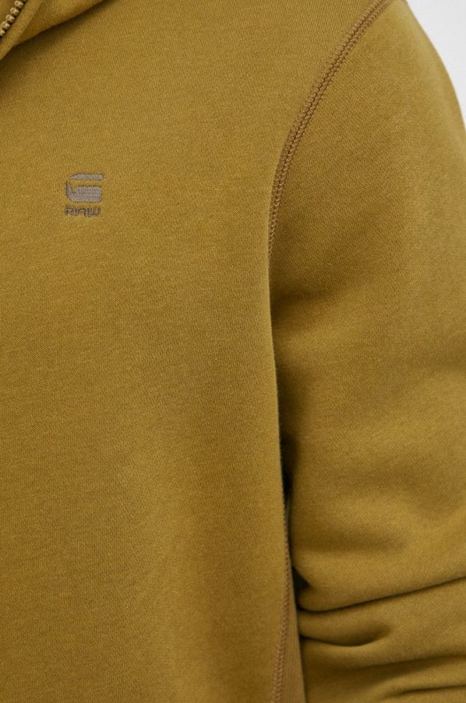 Кофта G-Star Raw чоловіча колір зелений гладка фото 5