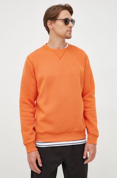 Кофта G-Star Raw чоловіча колір помаранчевий однотонна (2354892)