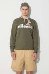 Кофта Ellesse чоловіча колір зелений візерунок SHC07930-DARKGREYMA