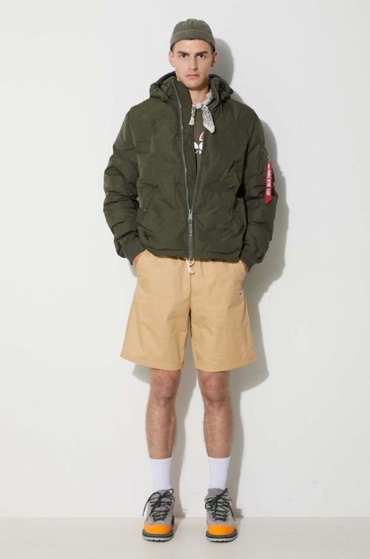 Кофта Ellesse чоловіча колір зелений візерунок SHC07930-DARKGREYMA фото 2