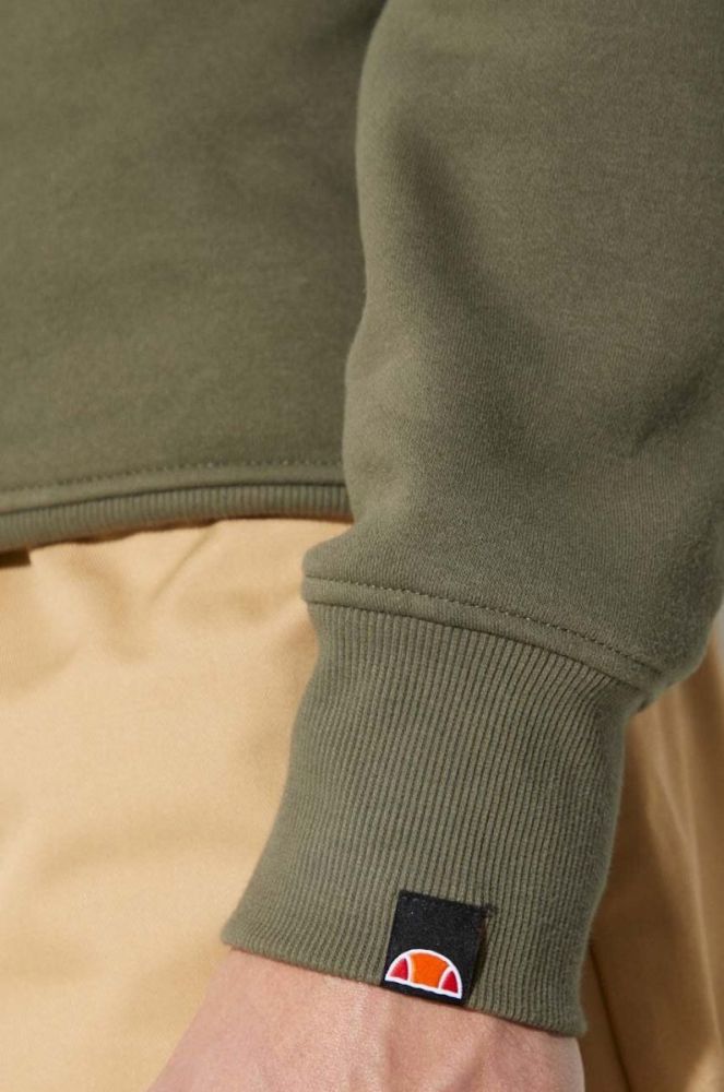 Кофта Ellesse чоловіча колір зелений візерунок SHC07930-DARKGREYMA фото 6