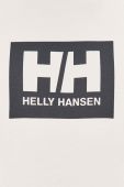 Бавовняна кофта Helly Hansen колір білий з принтом 53289-597