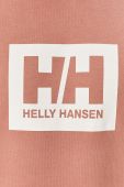 Бавовняна кофта Helly Hansen колір рожевий з принтом 53289-597