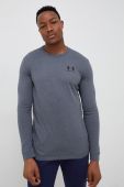 Лонгслів Under Armour чоловічий колір сірий з принтом 1329585-036