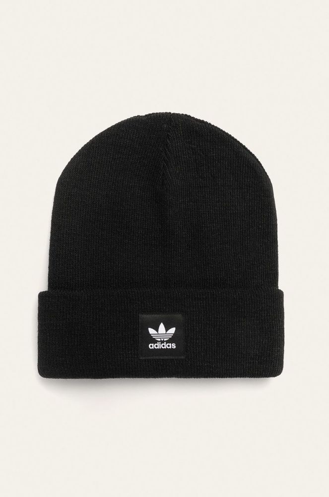 adidas Originals - Шапка Adicolor Cuff Beanie ED8712.M-BLACK колір чорний