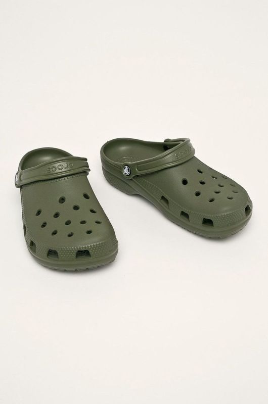 Шльопанці Crocs Classic чоловічі колір зелений 10001 (515582) фото 2
