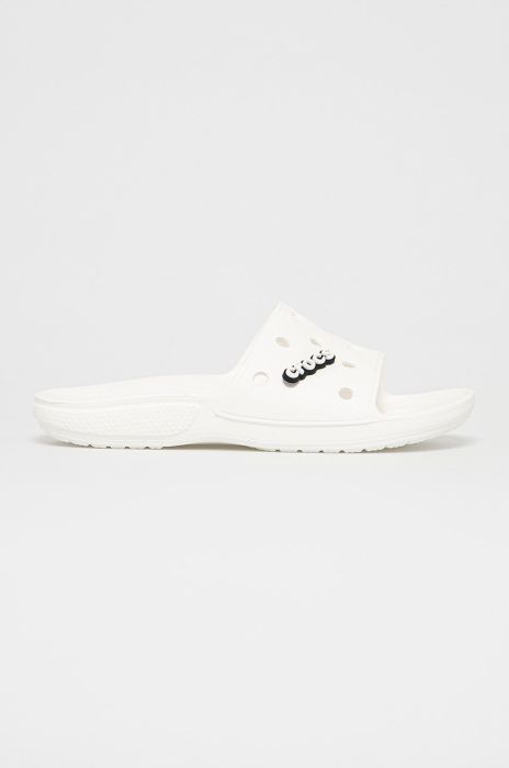Шльопанці Crocs Classic Crocs Slide чоловічі колір білий 206121 206121.CLASSIC.SLIDE.M-BLACK