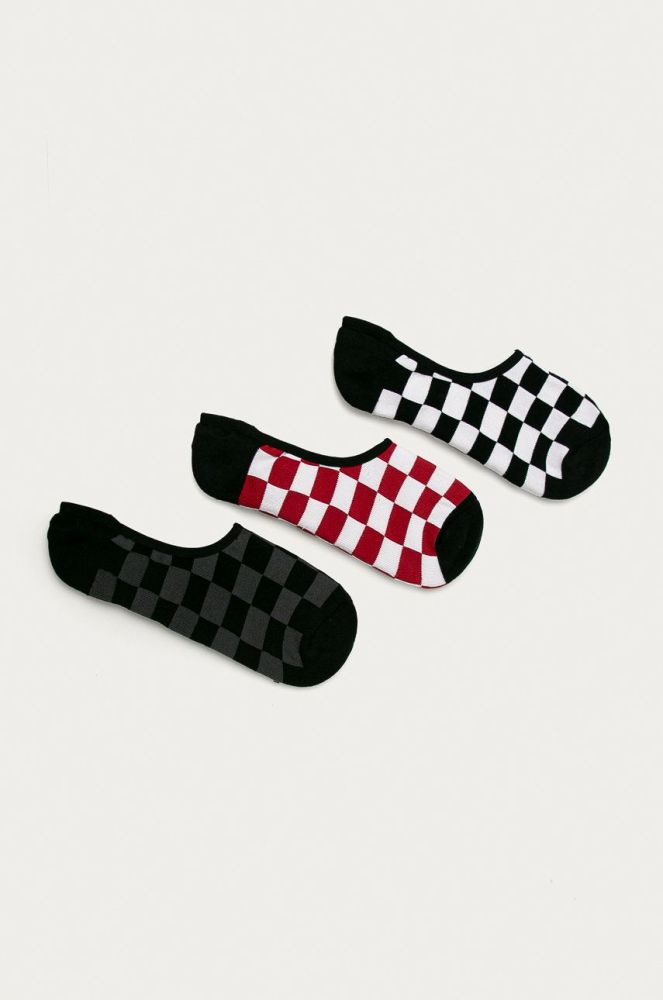 Шкарпетки Vans (3-pack) колір чорний VN000XTTRLM1-RED/WHT/CH