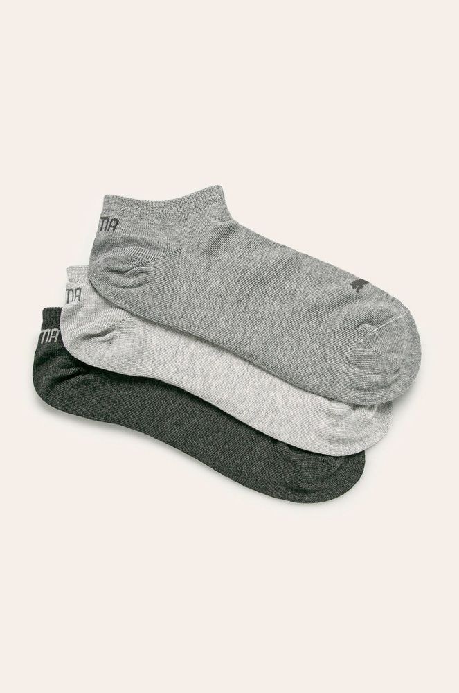 Короткі шкарпетки Puma (3-pack) колір сірий (3240521)