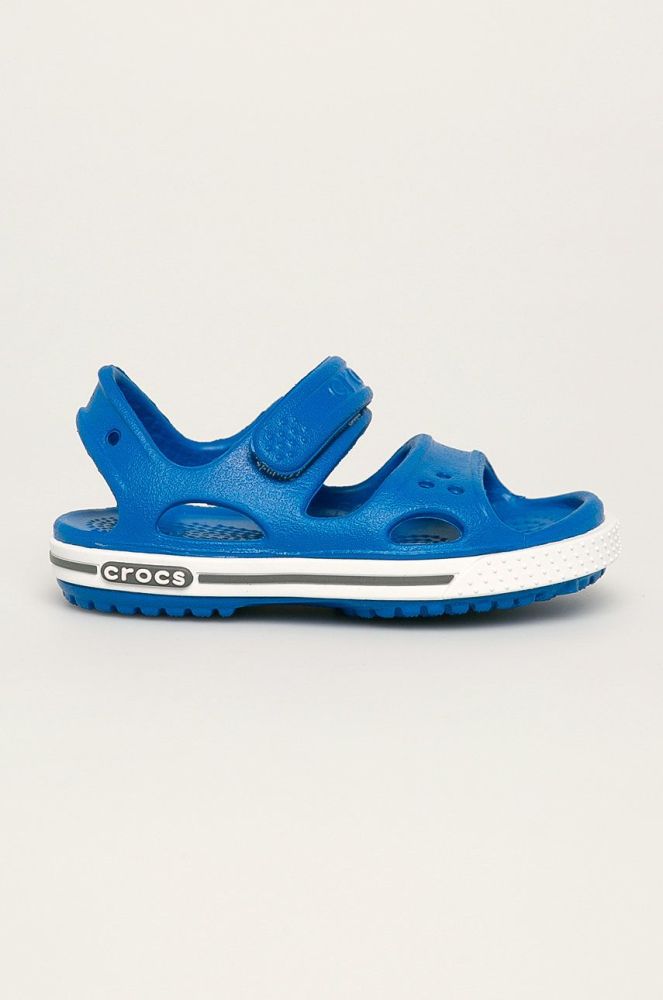 Crocs - Дитячі сандалі Crockband II Sandal PS 14854.CROCBAND.II.SAN.B-BRI.CO.CHA колір блакитний