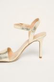 Lauren Ralph Lauren - Шкіряні сандалі колір золотий (566032)