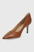 Lauren Ralph Lauren Шкіряні туфлі Lanette 8,02723E+11 колір коричневий