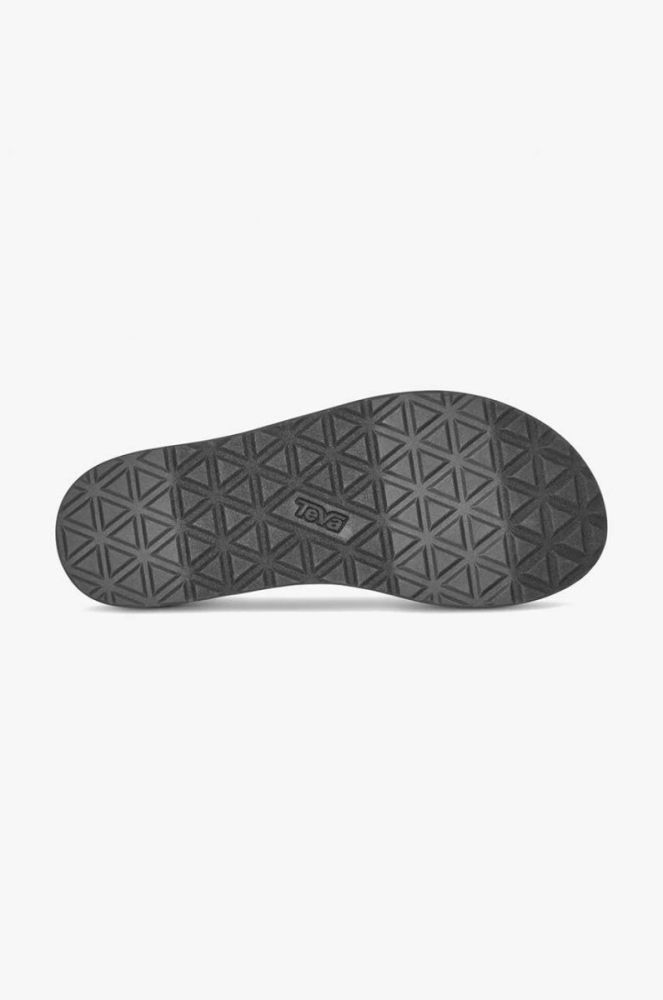 Сандалі Teva жіночі колір чорний на платформі фото 4