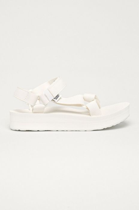 Сандалі Teva жіночі колір білий на платформі