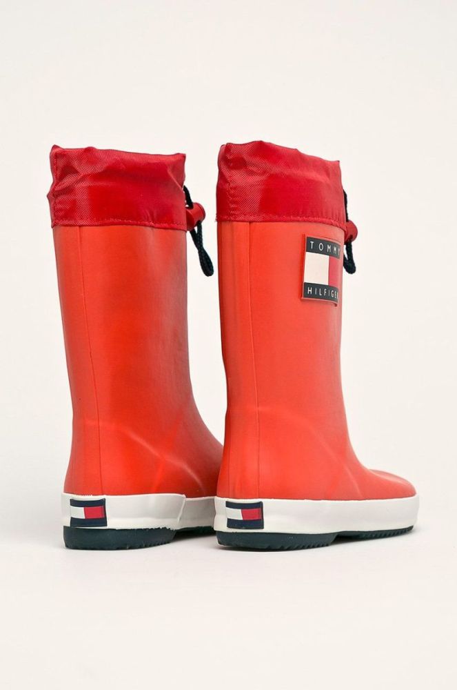 Tommy Hilfiger - Дитячі гумові чоботи колір червоний (520482) фото 3