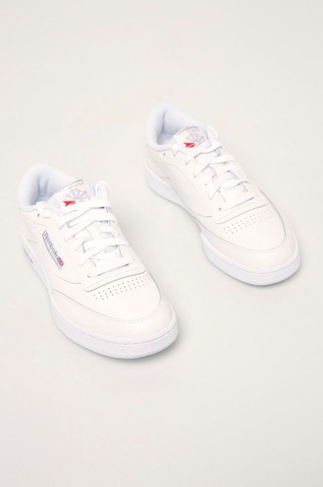 Шкіряні кросівки Reebok Classic колір білий (746290) фото 2