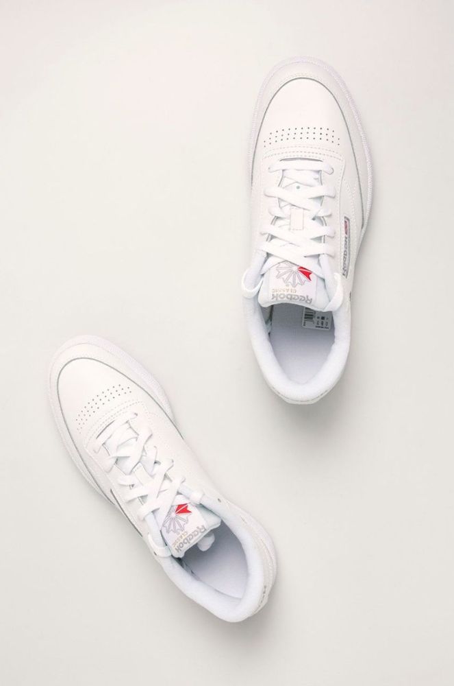 Шкіряні кросівки Reebok Classic колір білий (746290) фото 5
