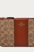 Coach - Шкіряний гаманець колір коричневий (1204170)