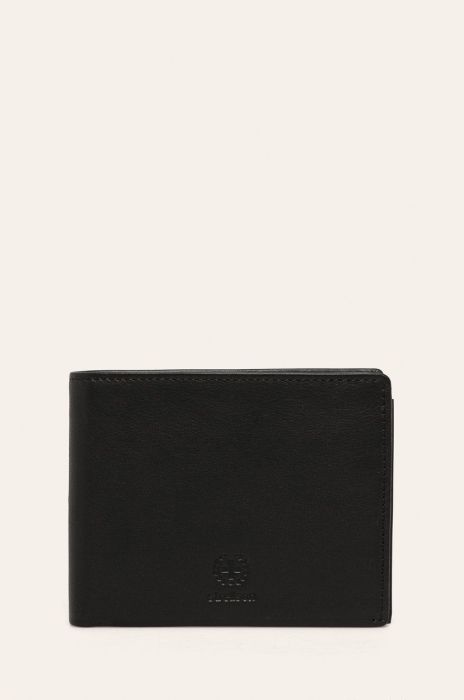 Strellson - Шкіряний гаманець колір чорний (507897)