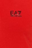 Поло EA7 Emporio Armani чоловіче колір червоний гладкий