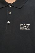 Поло EA7 Emporio Armani чоловіче колір синій гладкий