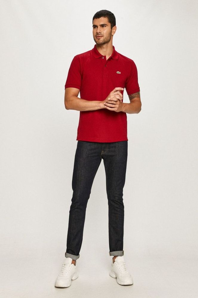 Lacoste Поло L1212....-001 колір бордо (2317621) фото 2