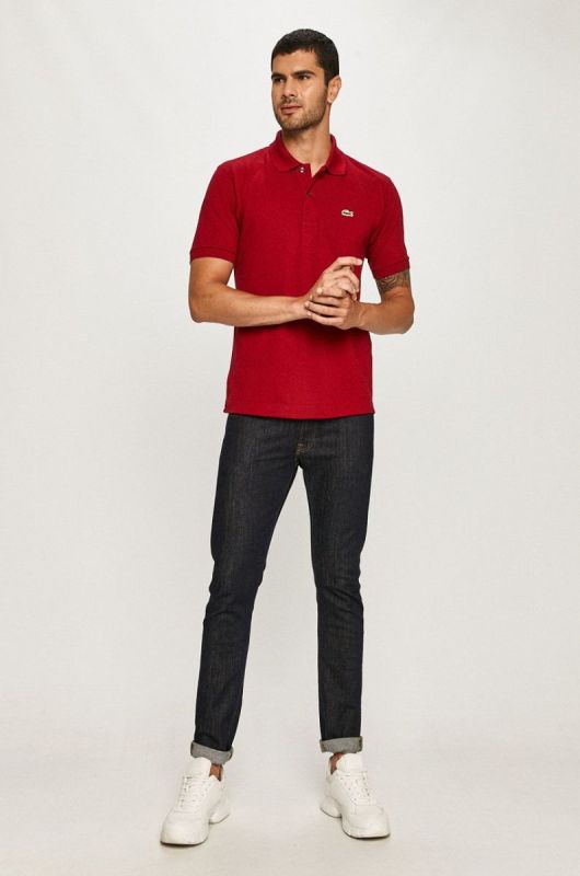 Lacoste Поло L1212....-001 колір бордо (2317621) фото 2