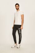 Штани EA7 Emporio Armani чоловічі колір чорний з принтом