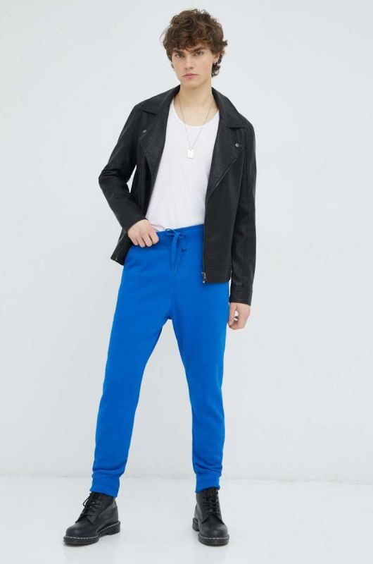 Спортивні штани G-Star Raw однотонні колір блакитний (3080357) фото 2