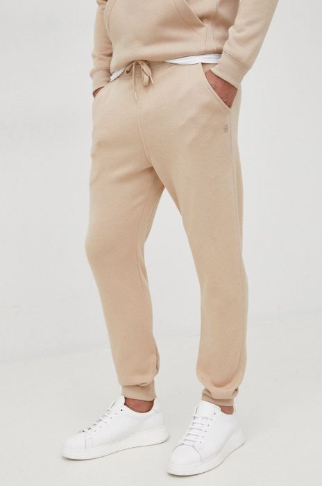 Спортивні штани G-Star Raw колір бежевий однотонні (2279117)