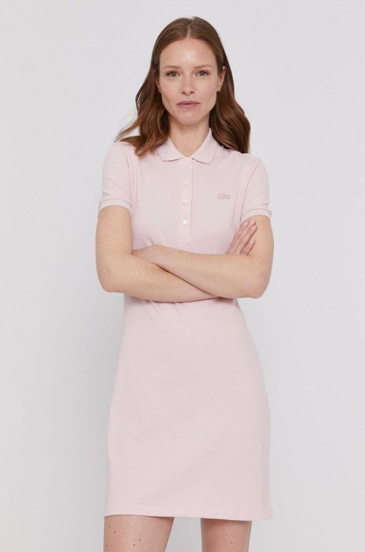 Сукня Lacoste колір рожевий mini пряма EF5473-001 фото 2