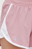 Шорти для бігу Under Armour жіночі колір рожевий однотонні середня посадка