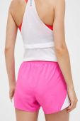 Шорти для бігу Under Armour Fly-By 2.0 колір рожевий однотонні середня посадка