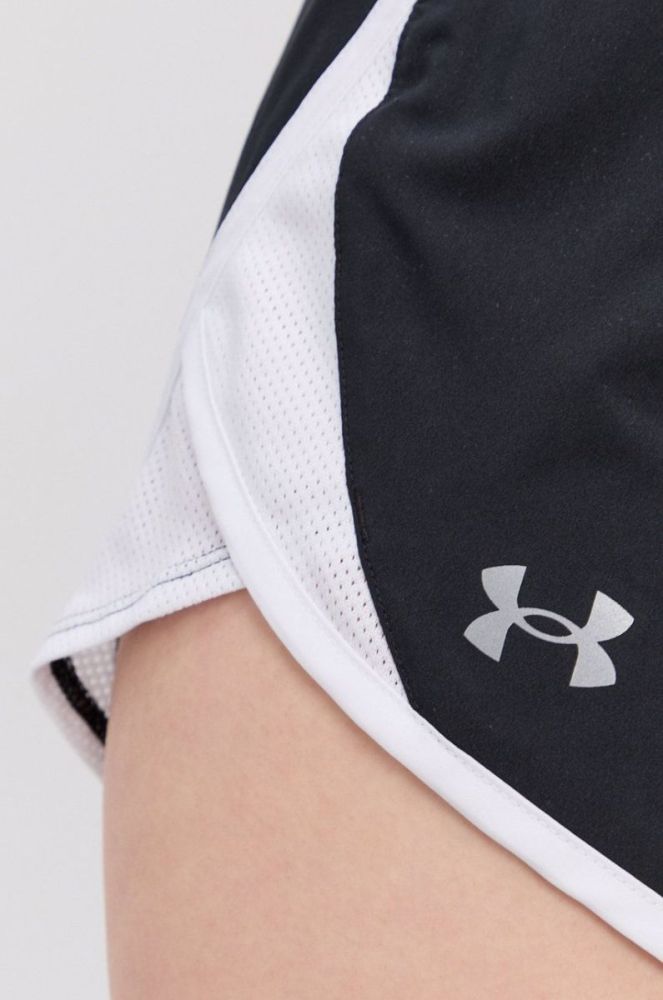 Шорти для бігу Under Armour Fly-by 2.0 1350196 жіночі колір чорний однотонні середня посадка фото 5