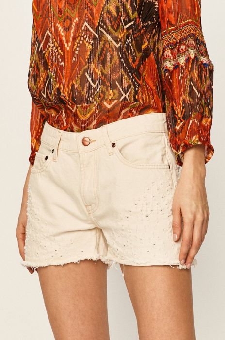 Pepe Jeans - Джинсові шорти Mable колір бежевий