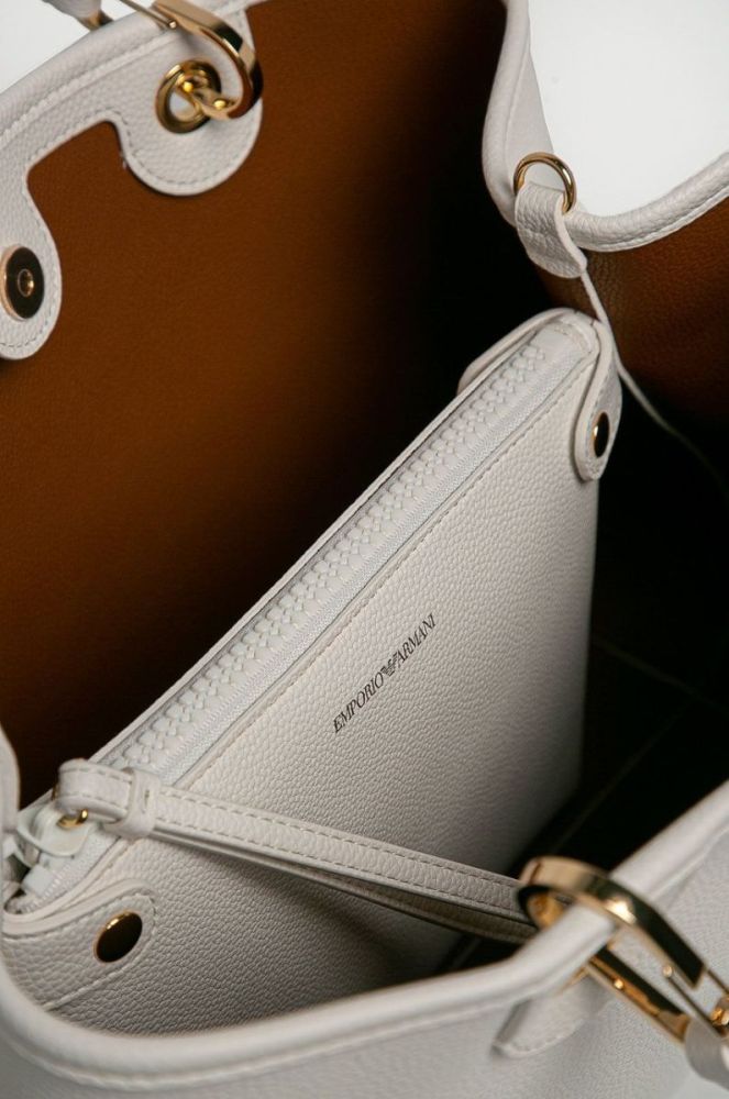 Emporio Armani - Сумочка колір білий (1236914) фото 4