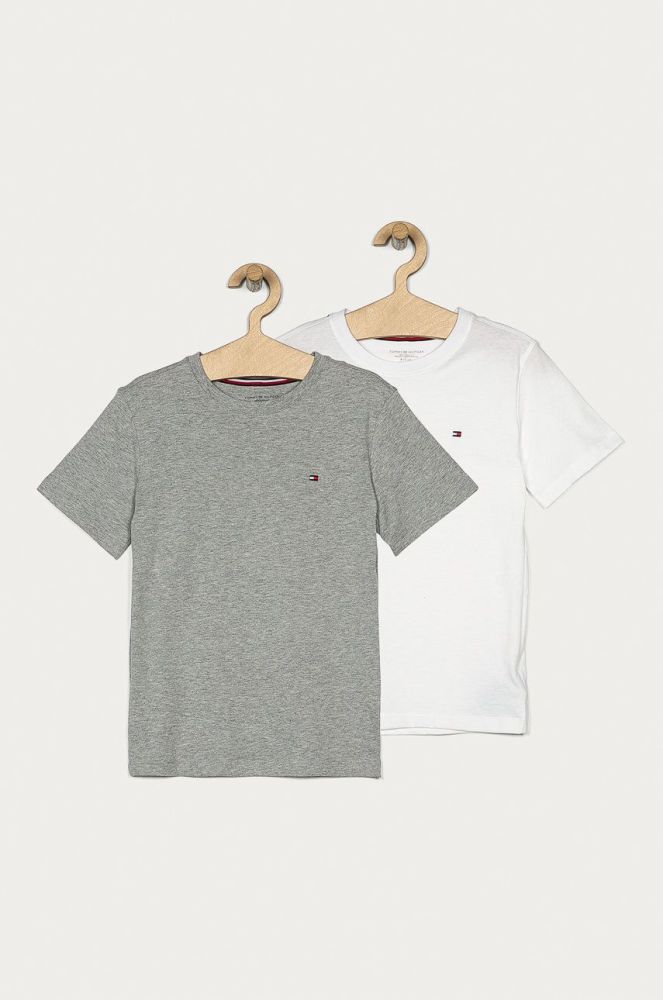 Tommy Hilfiger - Дитяча футболка 128-164 cm (2-pack) колір сірий (783547)