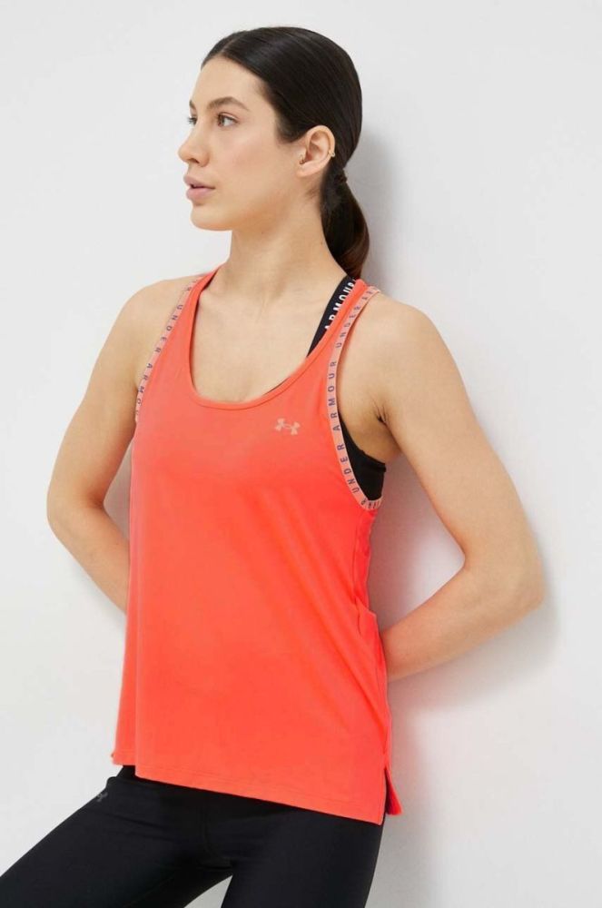 Топ для тренувань Under Armour Knockout колір рожевий фото 3