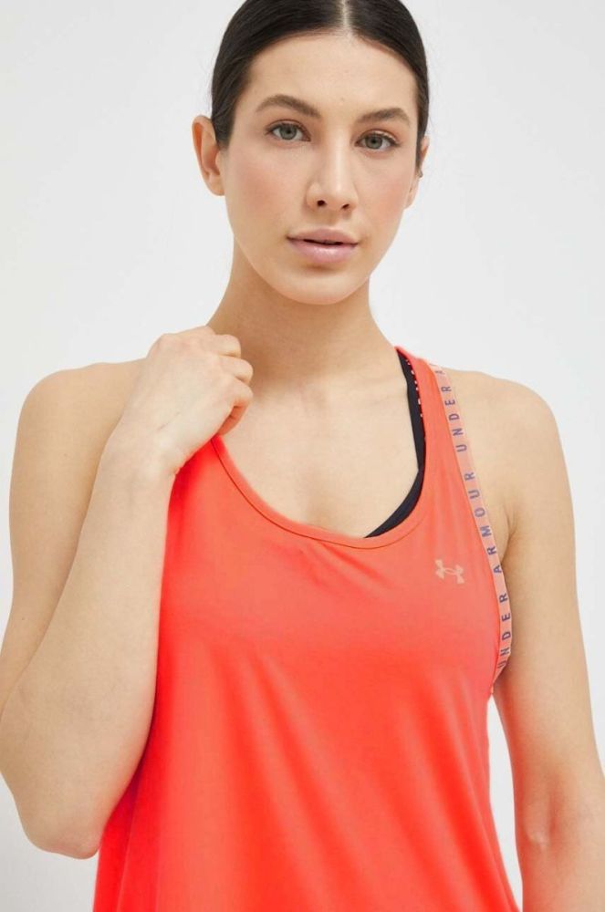 Топ для тренувань Under Armour Knockout колір рожевий фото 4
