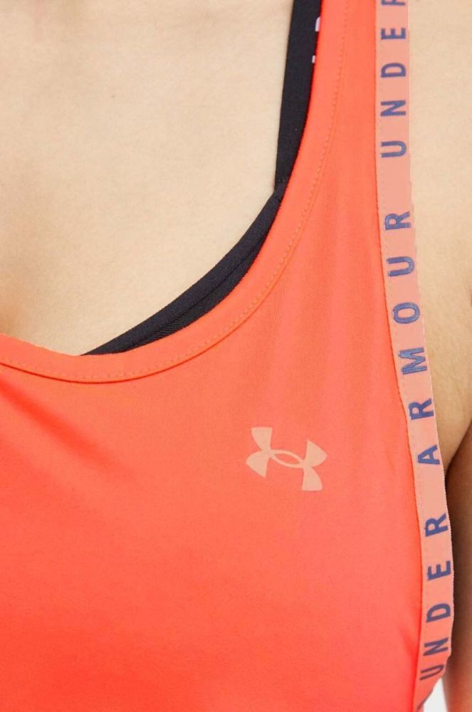 Топ для тренувань Under Armour Knockout колір рожевий фото 5