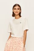 Бавовняна футболка Lacoste колір білий TF5441-001