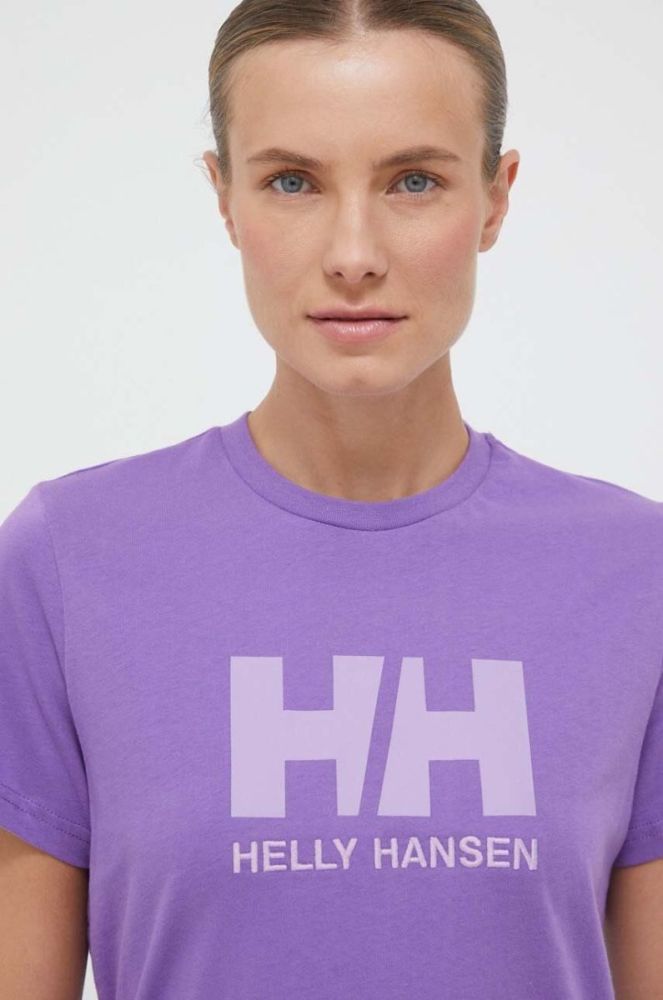 Бавовняна футболка Helly Hansen колір білий 34112-001 (3297359) фото 3