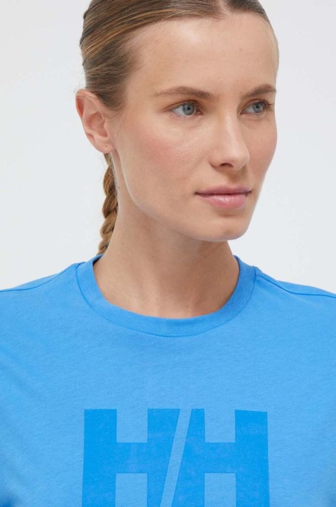 Бавовняна футболка Helly Hansen колір білий 34112-001 (3297364) фото 3