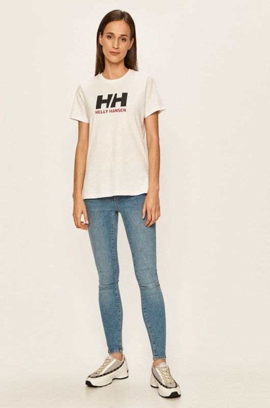 Бавовняна футболка Helly Hansen колір білий 34112-001 (599910) фото 2