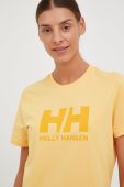 Бавовняна футболка Helly Hansen колір помаранчевий 34112-001