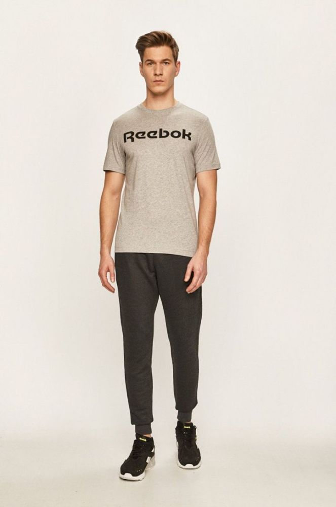 Reebok - Футболка FP9162 колір сірий фото 2