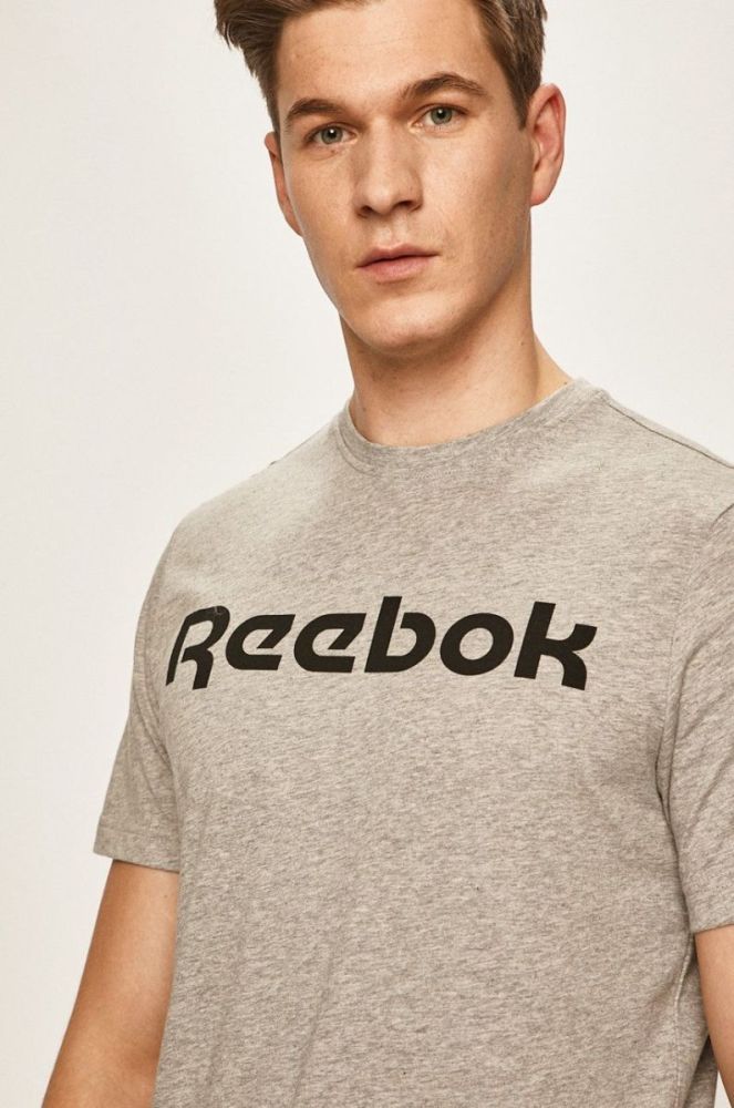 Reebok - Футболка FP9162 колір сірий фото 4