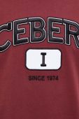 Iceberg Футболка колір бордо (3395395)