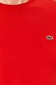 Бавовняна футболка Lacoste колір червоний однотонний TH2038-166