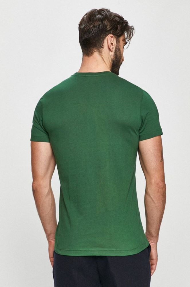 Бавовняна футболка Lacoste колір зелений однотонний TH2038-166 фото 3